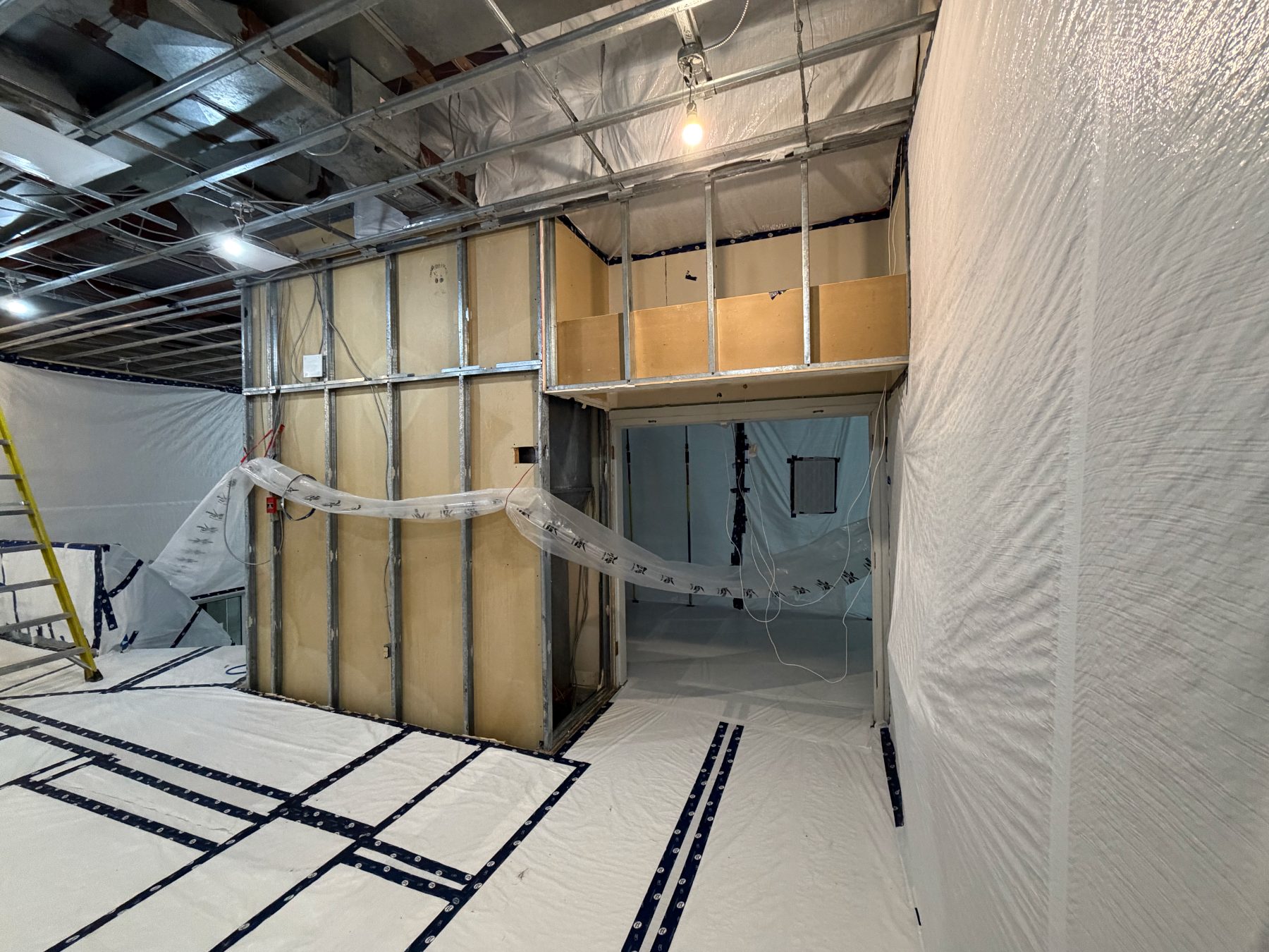 The gutted hall, ready to be reimagined